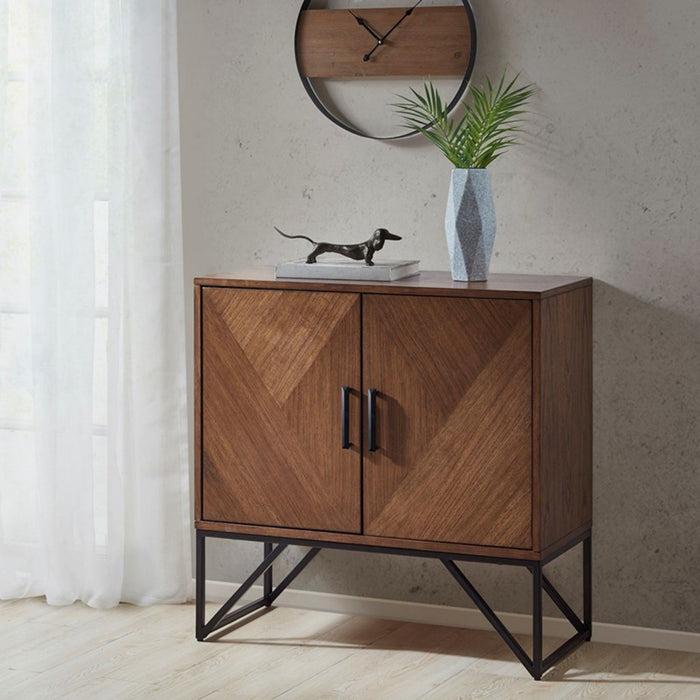 Krista - Accent Cabinet With Magnetic Doors - Brown
