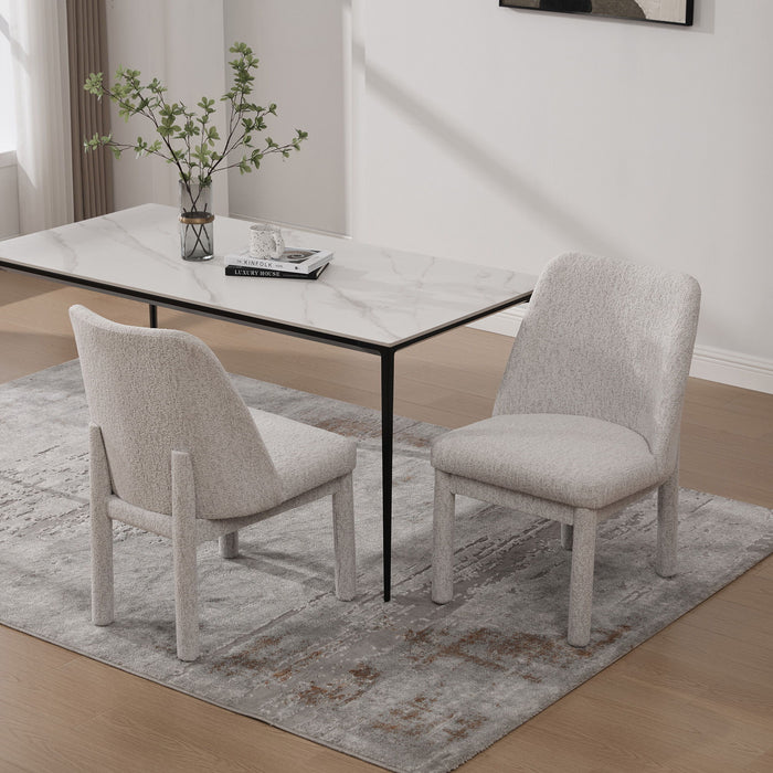 Wide Minimalist Dining Chair