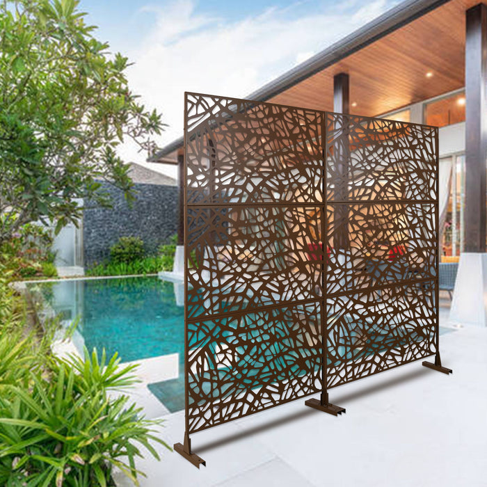 Outdoor & Indoor Freestanding Decorative Privacy Screen