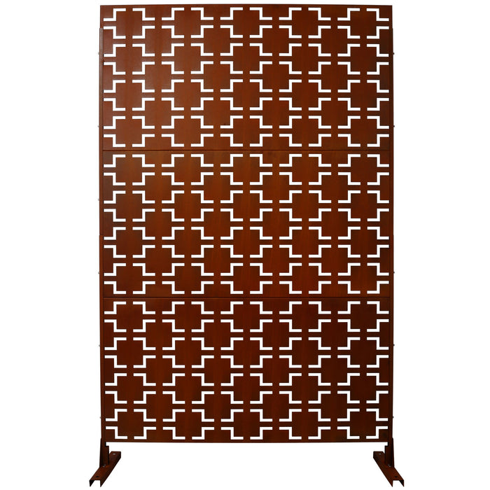Outdoor & Indoor Metal Privacy Freestanding Decorative Screen