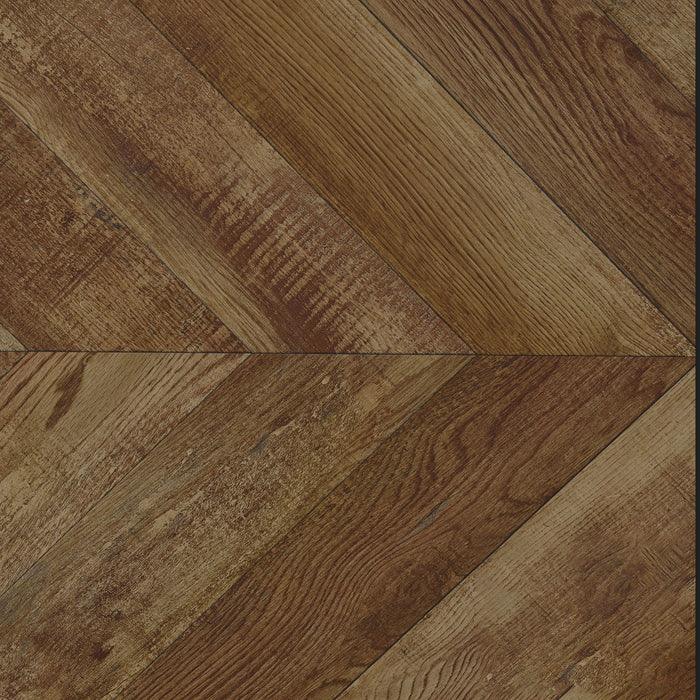 Herringbone - 3 Panel Screen - Brown