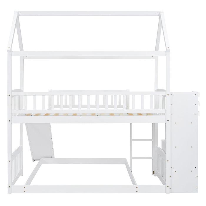House Bunk Bed With Slide