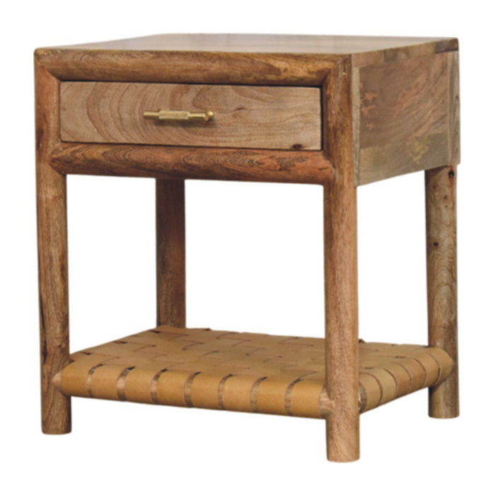 Regency - Woven Nightstand With Drawer - Light Brown