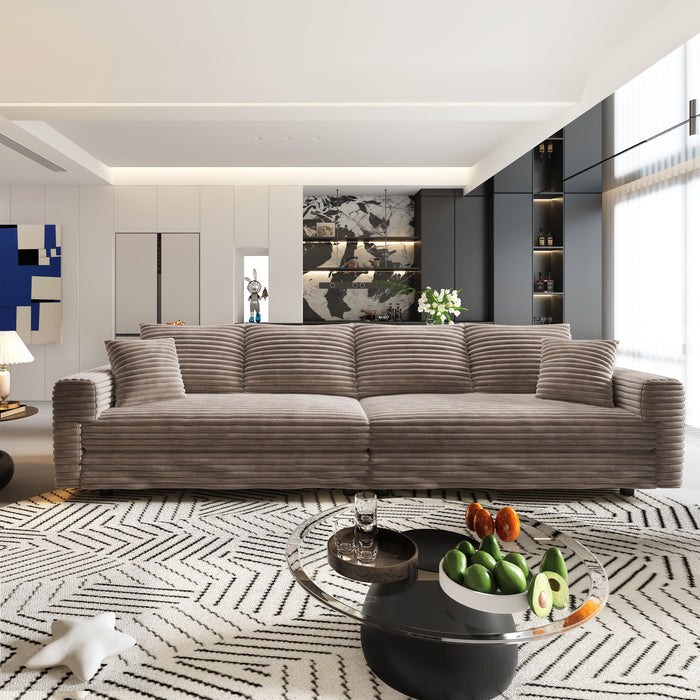 4 Seat Sofa, Deep Seat Couches With Soft Pillows