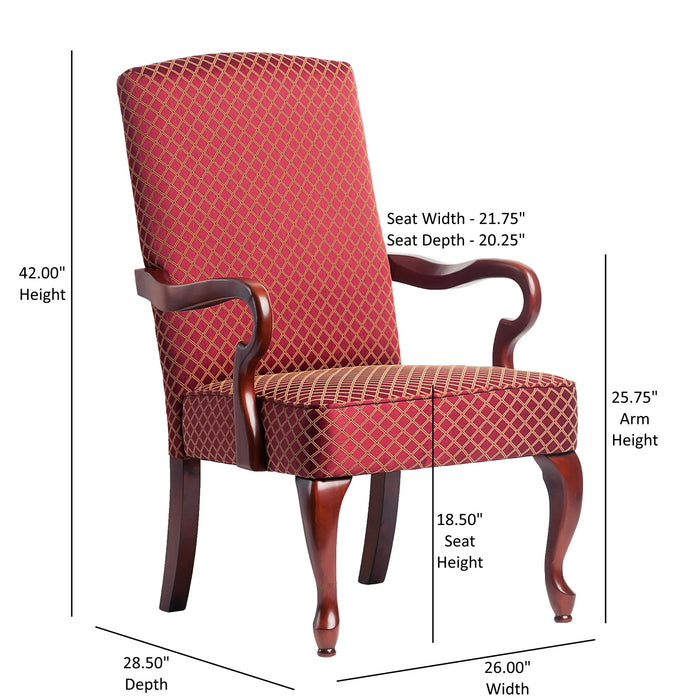 Delaney - Elegant Gooseneck Arm Chair With High Back