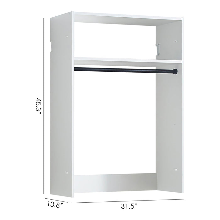 Devi - Wall Mounted Wood Closet System