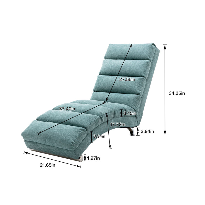 Massage Chaise Lounge Indoor With Remote Control, Ergonomic Electric Massage Lounger