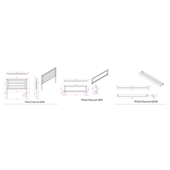 Soulmarie - Bed With LED Lighting And Padded Headboard
