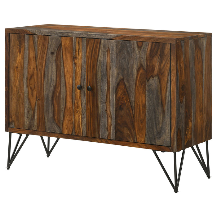 Komomo - 1 Adjustable Shelf Accent Cabinet - Gray