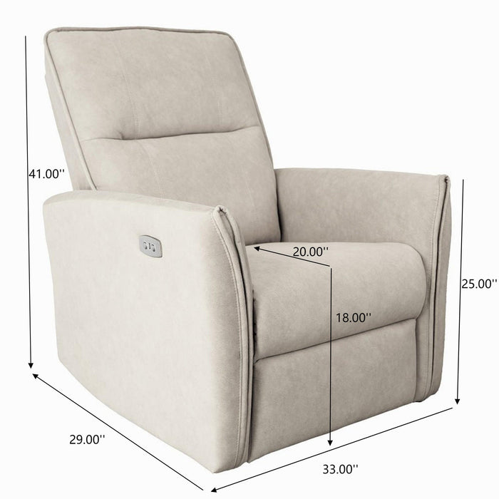 Asheville - Suede Recliner Chair