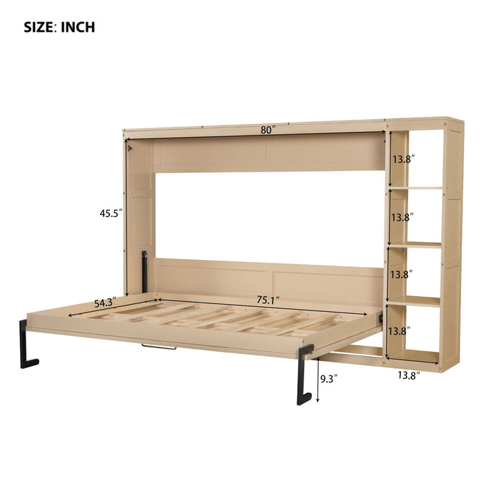 Murphy Bed With Bookshelf And Storage