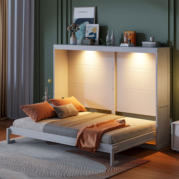 Murphy Wall Bed Modern Design With LED Lights