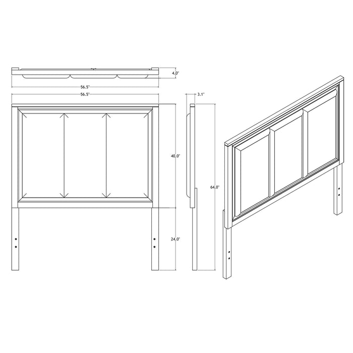 Melissa - 5 Piece Storage Bedroom Set With Padded Headboard