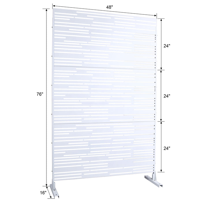 Outdoor & Indoor Freestanding Metal Privacy Screen