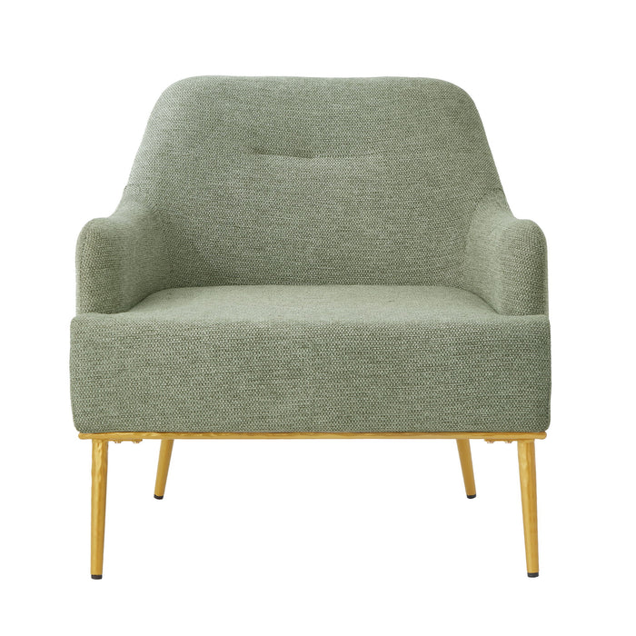 Modern Elegance Accent Chair With Curved Backrest