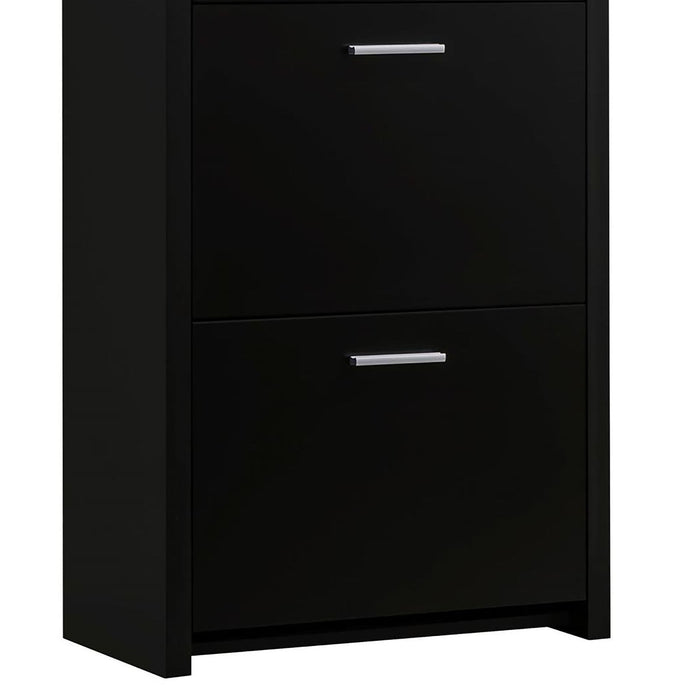 3 Drawer Shoe Rack - Black