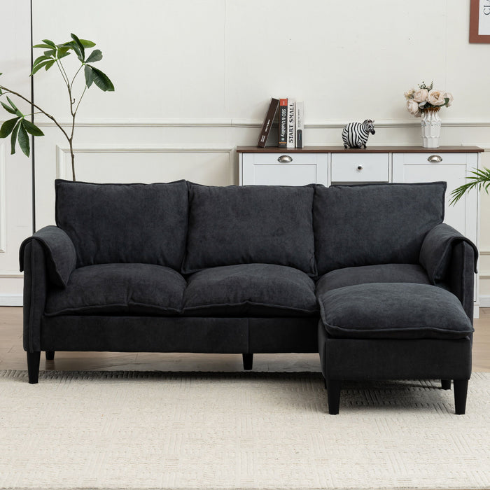 Convertible Combination Sofa With Footstools With Storage
