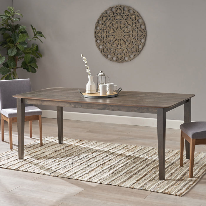 Farmhouse Charm Dining Table With Square Leg