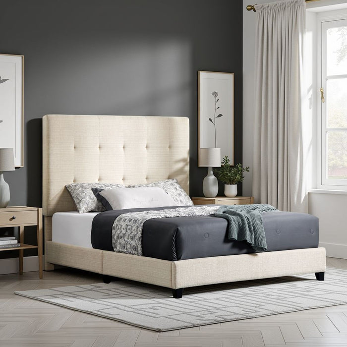 Tufted Upholstered Platform Bed