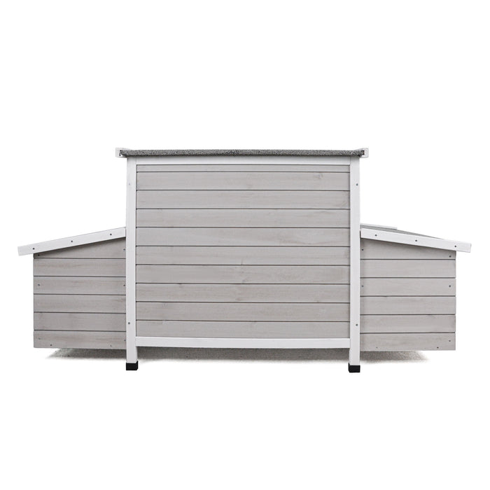 Large Chicken Coop Outdoor Hen House & Dual Nesting Boxes