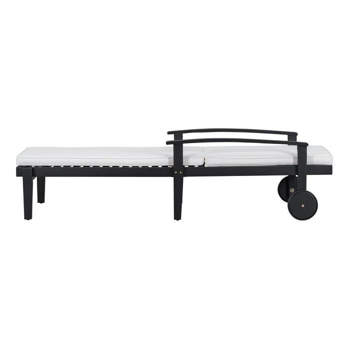 Jason - Chaise Lounge Adjustable Acacia Wood Outdoor Furniture