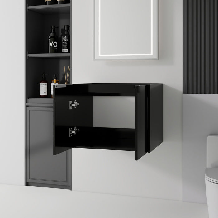 Floating Bathroom Vanity Cabinet With Soft Close Double Doors, Spacious Interior Storage, Wall Mounted, Cabinet Only