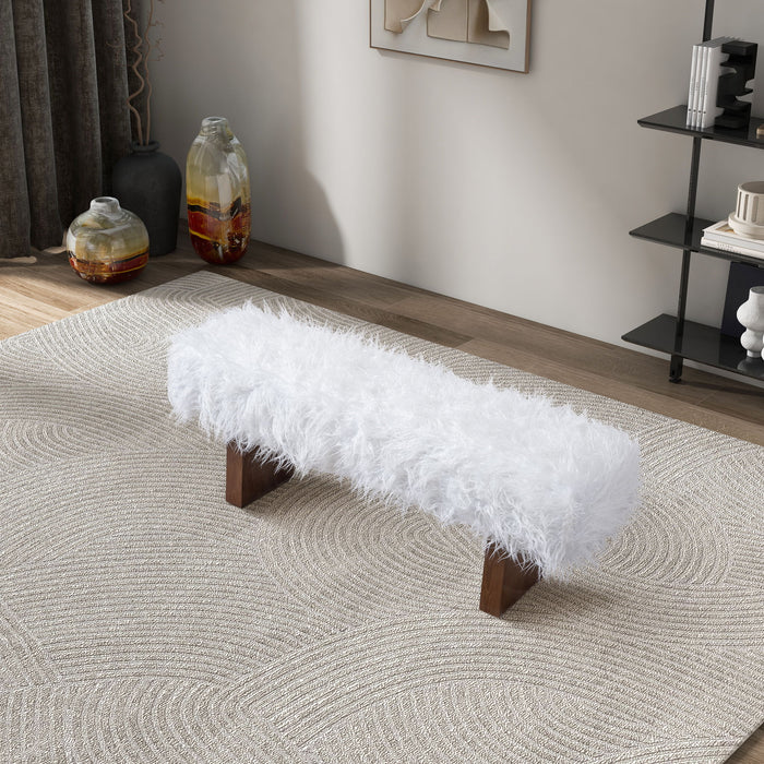 Henley - Fur Bench - White Khaki