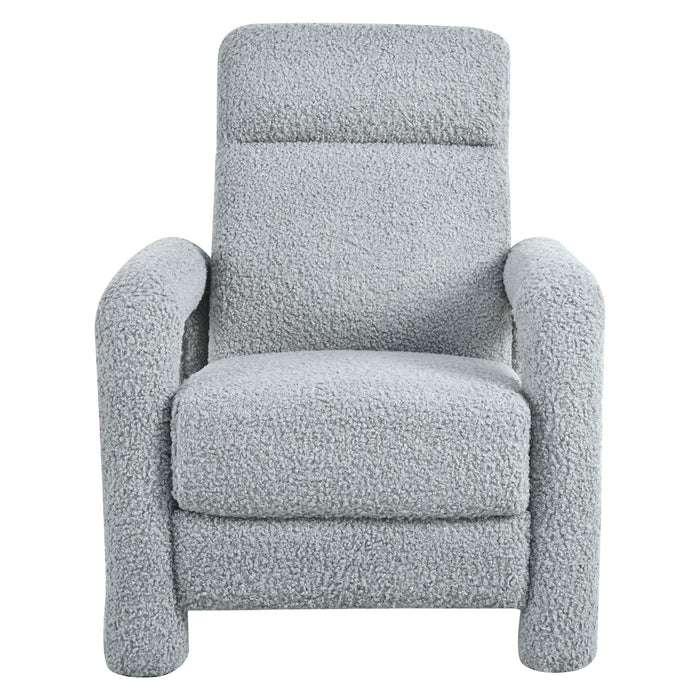 Push Back Recliner Armchair Upholstered Recliner Chair Single Sofa With Adjustable Backrest