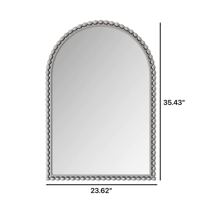 Vintage Iron Art Arch Mirror, Wall Hanging Or Table Display