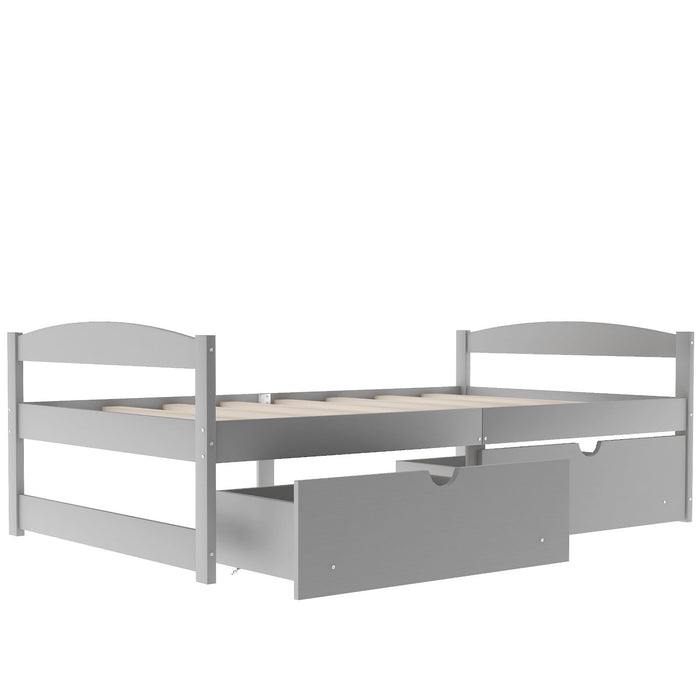 Platform Bed With 2 Drawers
