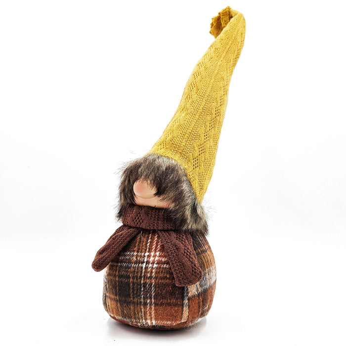 Gnomes Decorations, For Fall Thanksgiving Table Decorations (Set of 2) - Brown / Yellow