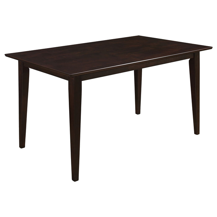 Gianna - 5 Piece Rectangular Dining Set With Table Upholstered Chairs - Cappuccino