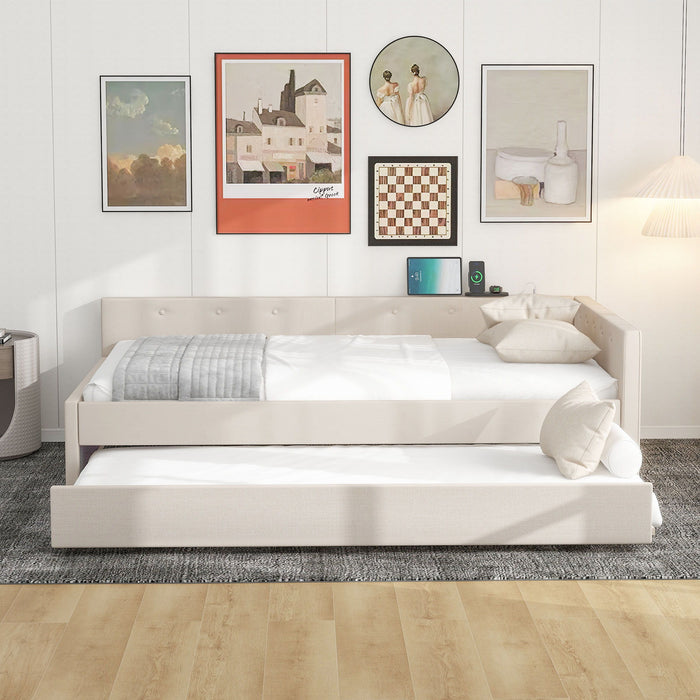 Platform Bed With USB Ports