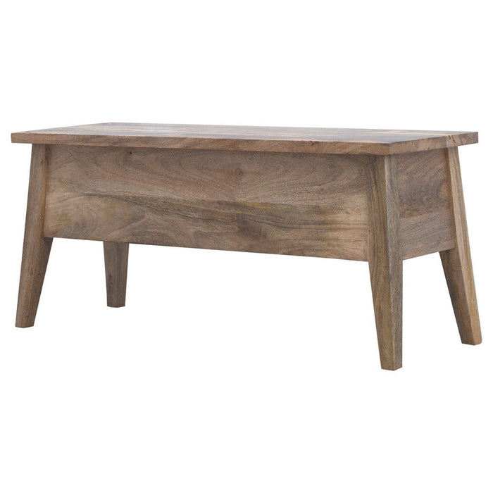 Lid Up Storage Bench - Oak