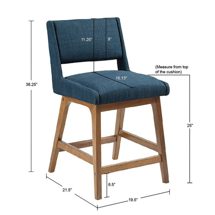 Boomerang - Dining Counter Stool Cushion - Navy