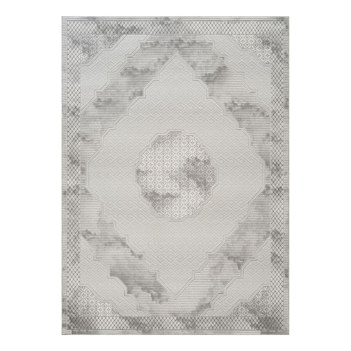 Geometrix - Medallion Rug With Geometric 3D Effect