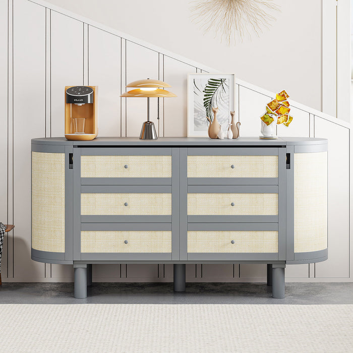 Murphy Bed With Hidden Storage & Modern Woven Design