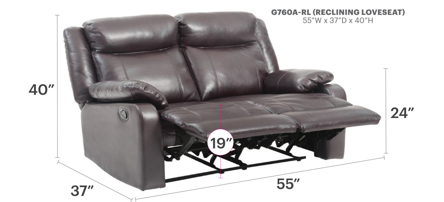 Stylish Reclining Loveseat For Two