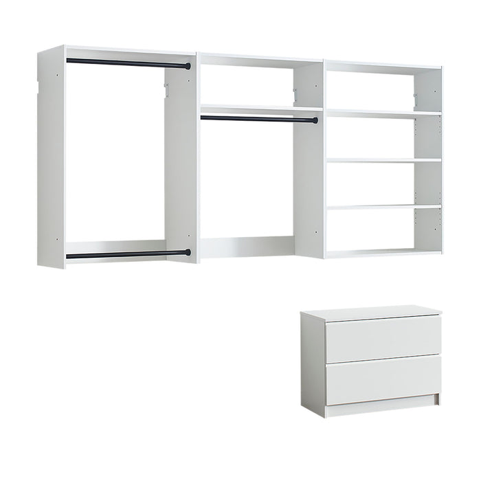 Devi - Wall Mounted Wood Closet System & Modular Units