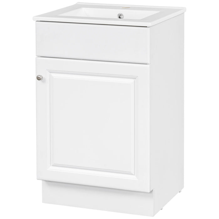 Bathroom Vanity With Sink, Cabinet With Adjustable Shelf