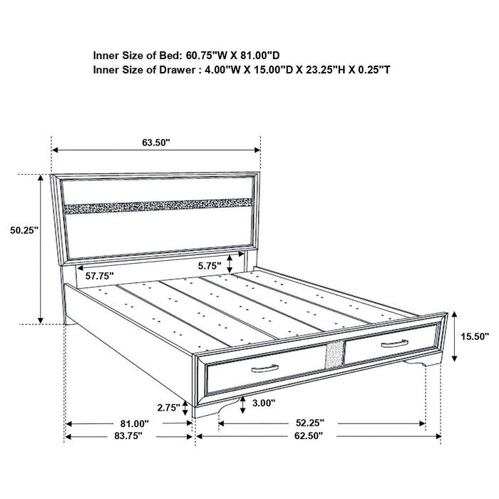 Corbin - Glittering Bedroom Set