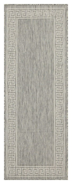Sunshine - 5'3" X 7'3" Indoor, Outdoor, Area Rug Polypropylene - Silver