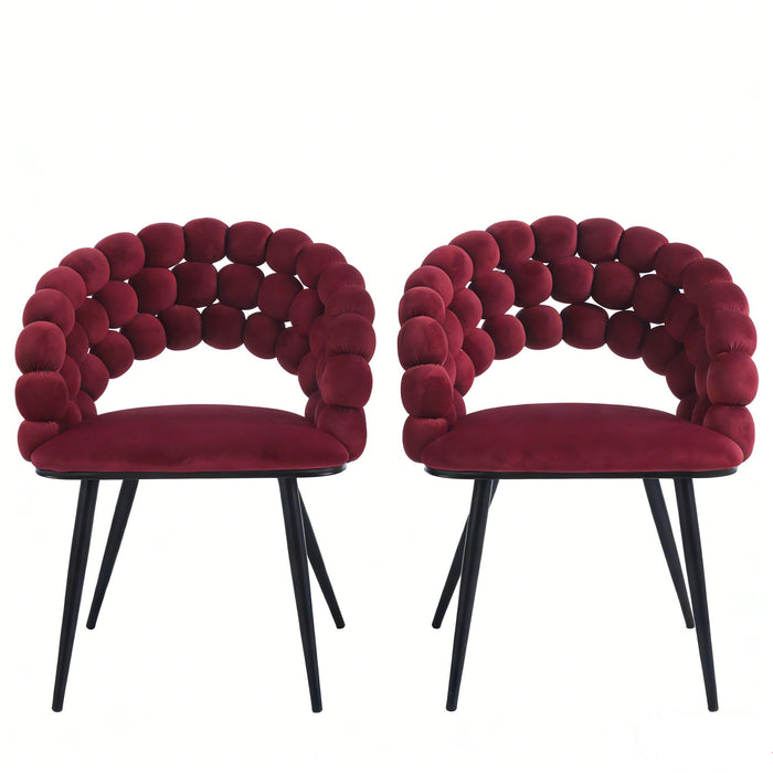 Modern Chair With Tube Legs, Soft Cushions And Comfortable Backrest