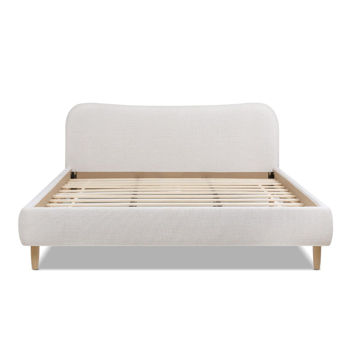 Roman - Curved Headboard Upholstered Platform Bed