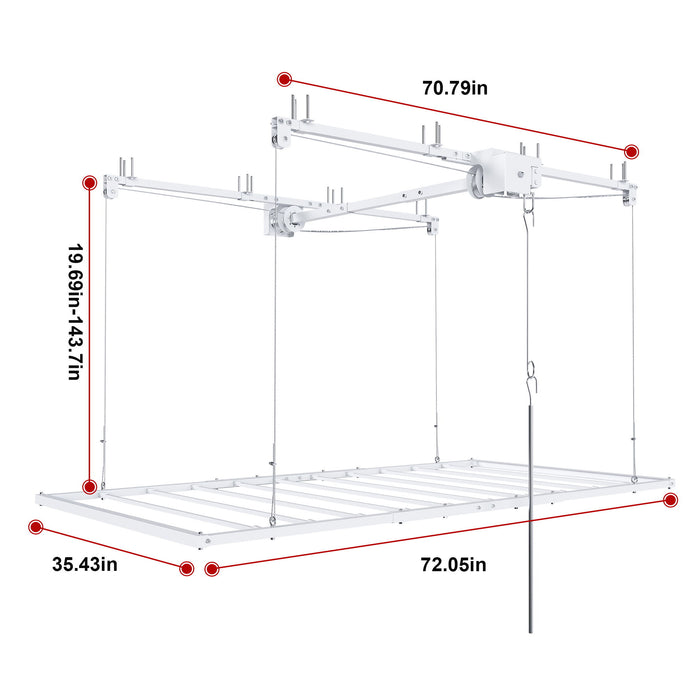 Overhead Garage Storage Rack For Ceilings