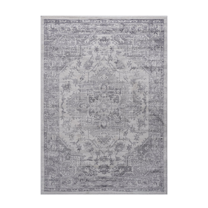 Marfi - 6' X 9' Oriental Area Rug - Silver