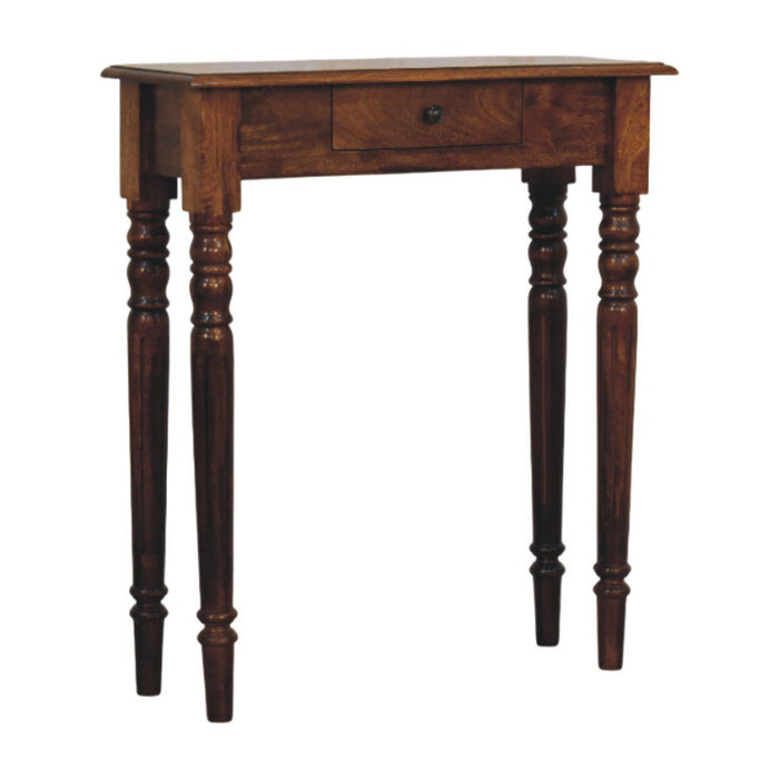 Turned Legs Drawer Console Table