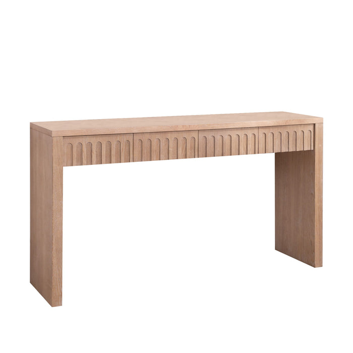 Modern Console Table With 4 Drawers, Entryway Table