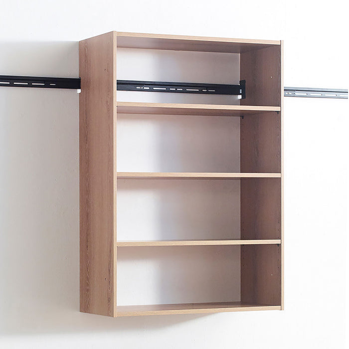 Devi - Wall Mounted Wood Closet System With Modular Design And Ample Storage