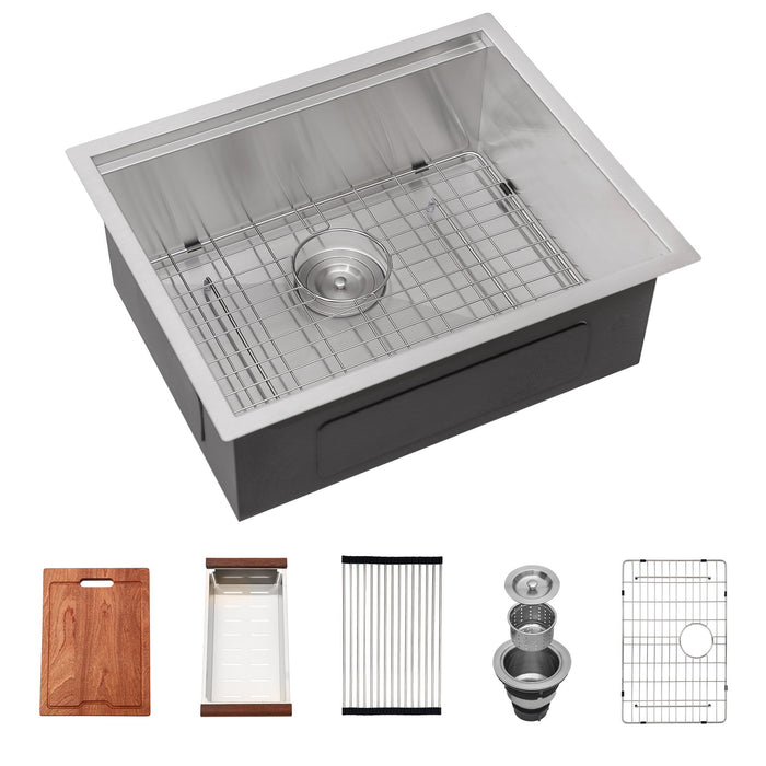 Laundry Workstation Undermount Utility Sink, Deep Single Bowl